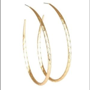 Gold hoop earrings